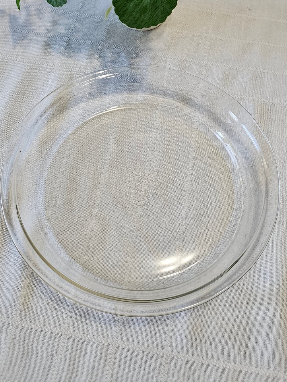 Vintage Pyrex #209 Clear Glass 9" Pie Plate Corning USA